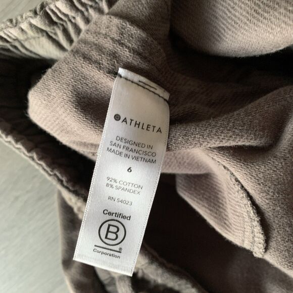 Athleta Camo Farallon Jogger Casual Athleisure Size 6 Green Camo Pull On Stretch - Picture 6 of 9